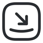 Receive Square 2 SVG Icon